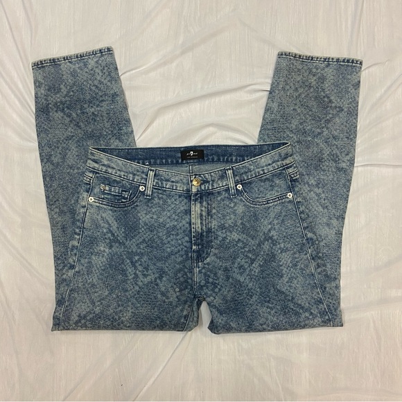 7 for all mankind snakeskin jeans - Picture 1 of 8